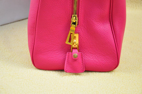 2014 Prada grainy calfskin tote bag BR4743 rosered for sale - Click Image to Close